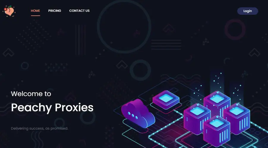 Peachy Proxies homepage