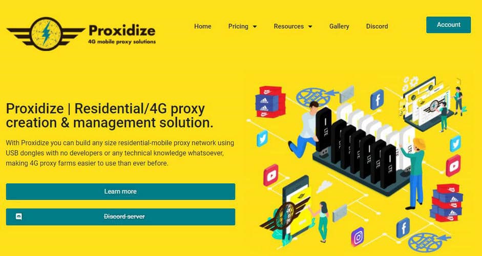 Proxidize homepage