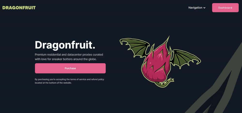 Dragonfruit Proxies Homepage